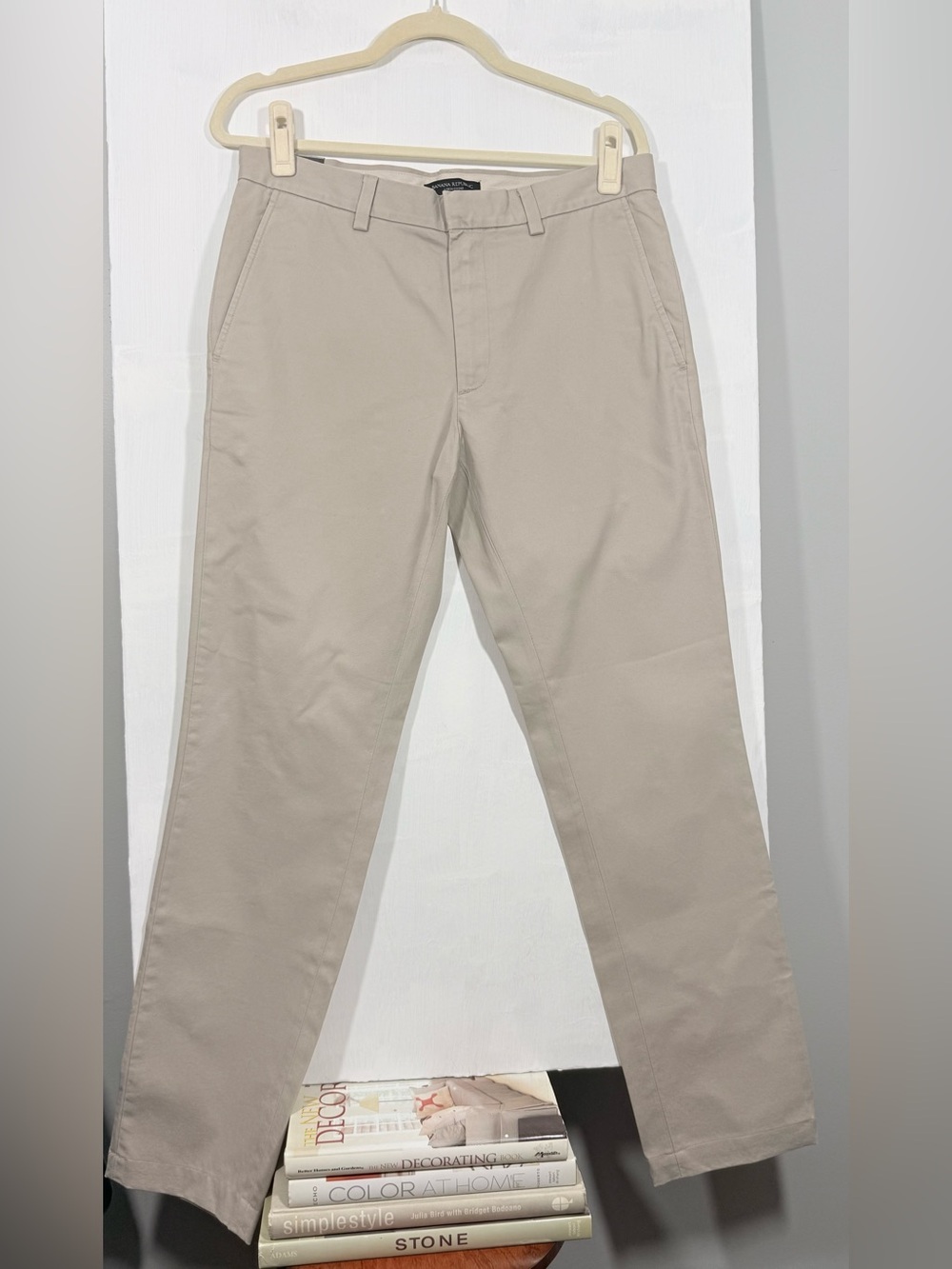 Banana Republic Light Khaki Straight Chinos